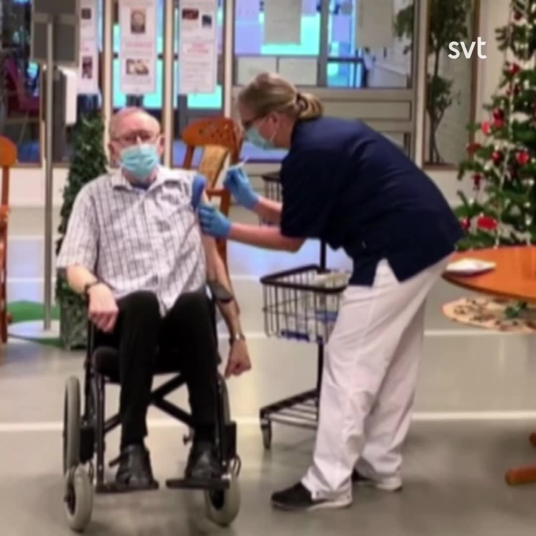 Här blir Stig, 89, först i Sörmland att få vaccin mot covid-19